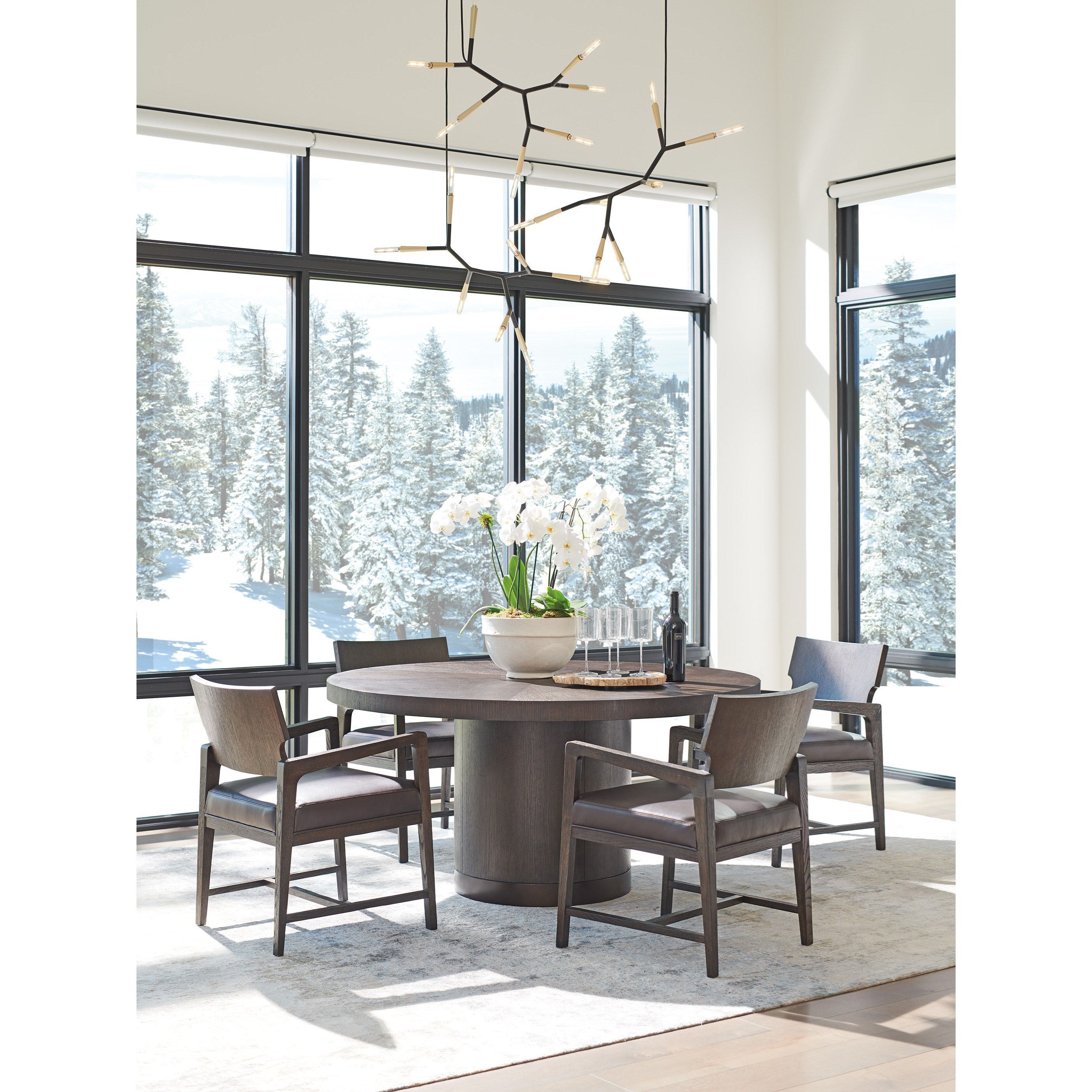 Barclay Butera Park City 439208149 Silvercreek Round Dining Table